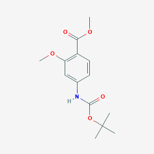 molecular formula C14H19NO5 B1500276 Methyl 4-((tert-butoxycarbonyl)amino)-2-methoxybenzoate CAS No. 883555-08-6