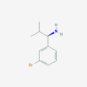(R)-1-(3-Bromophenyl)-2-methylpropan-1-amine