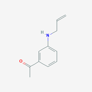 molecular formula C11H13NO B1500285 Ethanone,1-(3-(2-propenylamino)phenyl)- 