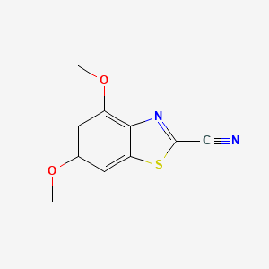 molecular formula C10H8N2O2S B1500292 4,6-Dimethoxybenzo[d]thiazole-2-carbonitrile CAS No. 7267-40-5