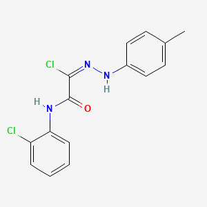 2-Chloro-N-(2-chlorophenyl)-2-[2-(4-methylphenyl)hydrazono]acetamide