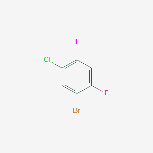 molecular formula C6H2BrClFI B1500299 4-Bromo-2-chloro-5-fluoroiodobenzene CAS No. 1000572-73-5