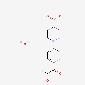 Methyl 1-(4-(2-oxoacetyl)phenyl)piperidine-4-carboxylate hydrate