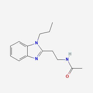 molecular formula C14H19N3O B15003074 N-[2-(1-propyl-1H-benzimidazol-2-yl)ethyl]acetamide 