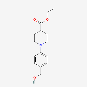molecular formula C15H21NO3 B1500308 Ethyl 1-(4-(hydroxymethyl)phenyl)piperidine-4-carboxylate CAS No. 914349-50-1