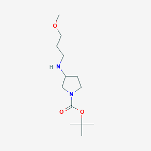 molecular formula C13H26N2O3 B1500316 tert-Butyl 3-((3-methoxypropyl)amino)pyrrolidine-1-carboxylate CAS No. 887587-38-4