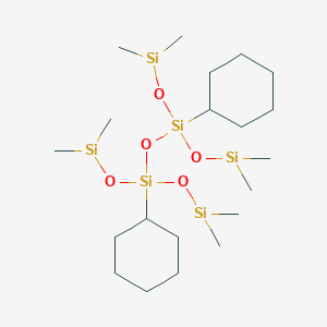 molecular formula C20H46O5Si6 B1500319 1,3-Dicyclohexyl-1,1,3,3-tetrakis(dimethylsilyloxy)disiloxane CAS No. 302912-36-3