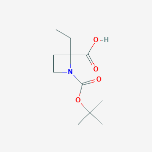 molecular formula C11H19NO4 B1500320 1-(Tert-butoxycarbonyl)-2-ethylazetidine-2-carboxylic acid 