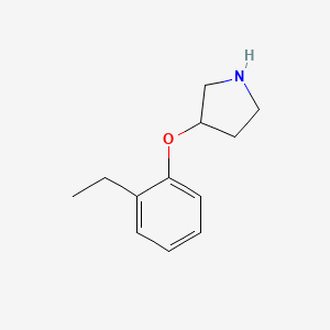 molecular formula C12H17NO B1500328 3-(2-Ethylphenoxy)pyrrolidine CAS No. 46410-31-5