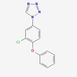 molecular formula C13H9ClN4O B15003312 1-(3-chloro-4-phenoxyphenyl)-1H-tetrazole 
