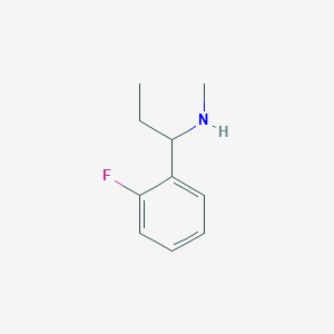 molecular formula C10H14FN B1500332 1-(2-Fluorophenyl)-N-methylpropan-1-amine CAS No. 574731-04-7