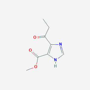 molecular formula C8H10N2O3 B1500335 methyl 4-propanoyl-1H-imidazole-5-carboxylate CAS No. 450360-73-3