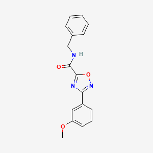 molecular formula C17H15N3O3 B15003385 N-benzyl-3-(3-methoxyphenyl)-1,2,4-oxadiazole-5-carboxamide 