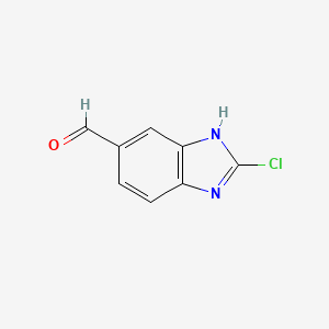 molecular formula C8H5ClN2O B1500339 2-chloro-1H-benzo[d]imidazole-5-carbaldehyde 