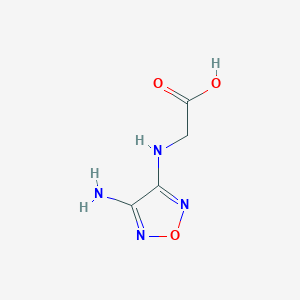 molecular formula C4H6N4O3 B1500344 2-((4-Amino-1,2,5-oxadiazol-3-yl)amino)acetic acid 