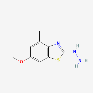 (6-Methoxy-4-methyl-1,3-benzothiazol-2-yl)hydrazine
