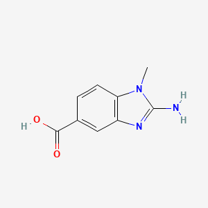 molecular formula C9H9N3O2 B1500347 2-amino-1-methyl-1H-benzo[d]imidazole-5-carboxylic acid CAS No. 90349-17-0