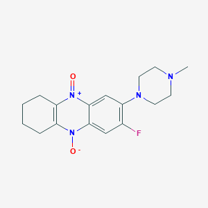 molecular formula C17H21FN4O2 B15003601 7-Fluoro-8-(4-methylpiperazino)-1,2,3,4-tetrahydro-5,10-phenazinediiumdiolate 