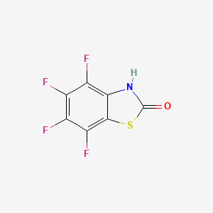 molecular formula C7HF4NOS B1500363 4,5,6,7-Tetrafluorobenzothiazol-2-ol 