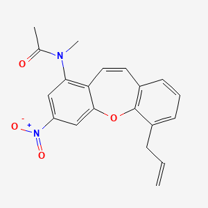 molecular formula C20H18N2O4 B15003653 N-(6-Allyl-3-nitrodibenzo[B,F]oxepin-1-YL)-N-methylacetamide 