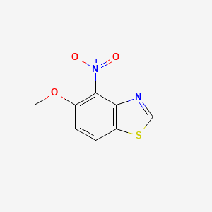 molecular formula C9H8N2O3S B1500366 5-Methoxy-2-methyl-4-nitro-1,3-benzothiazole 