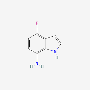 molecular formula C8H7FN2 B1500371 4-Fluoro-1H-indol-7-amine CAS No. 292636-13-6