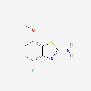 molecular formula C8H7ClN2OS B1500381 4-Chloro-7-methoxy-1,3-benzothiazol-2-amine CAS No. 67618-17-1