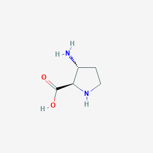 molecular formula C5H10N2O2 B1500383 (2R,3R)-3-Aminopyrrolidine-2-carboxylic acid 