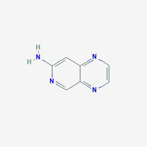 molecular formula C7H6N4 B1500396 吡啶并[3,4-b]吡嗪-7-胺 CAS No. 91673-74-4