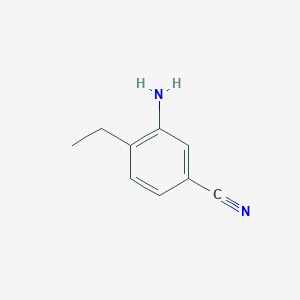 molecular formula C9H10N2 B1500405 3-Amino-4-ethylbenzonitrile 