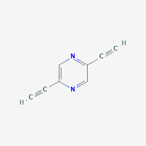 B1500411 2,5-Diethynylpyrazine CAS No. 649774-86-7