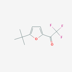 molecular formula C10H11F3O2 B1500422 1-(5-(tert-Butyl)furan-2-yl)-2,2,2-trifluoroethanone 