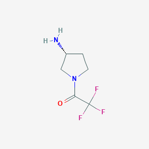 molecular formula C6H9F3N2O B1500423 (R)-1-(3-aminopyrrolidin-1-yl)-2,2,2-trifluoroethanone 