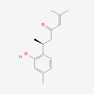 molecular formula C15H20O2 B150043 (6S)-2-Methyl-6-(2-hydroxy-4-methylphenyl)-2-hepten-4-one CAS No. 131651-38-2
