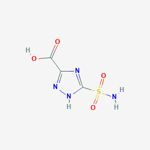 molecular formula C3H4N4O4S B1500437 5-sulfamoyl-1H-1,2,4-triazole-3-carboxylic acid CAS No. 313963-93-8