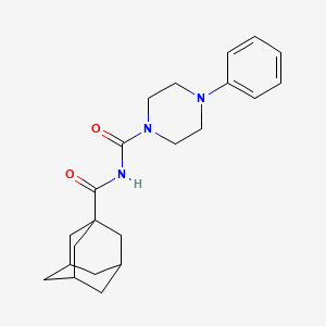 molecular formula C22H29N3O2 B15004565 N-(4-Phenylpiperazine-1-carbonyl)adamantane-1-carboxamide 