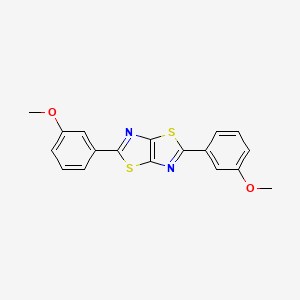 molecular formula C18H14N2O2S2 B15004601 2,5-Bis(3-methoxyphenyl)[1,3]thiazolo[5,4-d][1,3]thiazole 