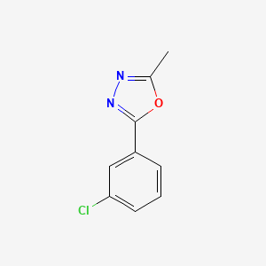 molecular formula C9H7ClN2O B1500461 2-(3-Chlorophenyl)-5-methyl-1,3,4-oxadiazole CAS No. 41420-93-3