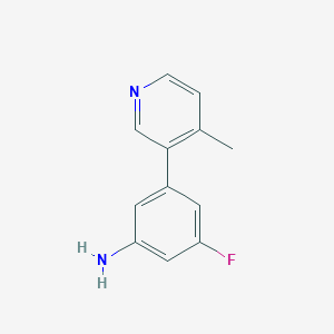 molecular formula C12H11FN2 B1500462 3-Fluoro-5-(4-methylpyridin-3-yl)aniline CAS No. 791644-60-5
