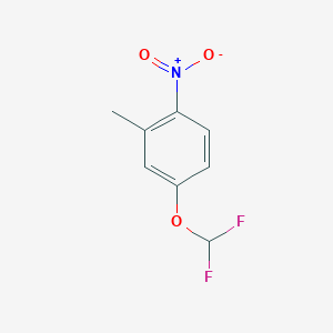 molecular formula C8H7F2NO3 B1500463 4-(Difluoromethoxy)-2-methyl-1-nitrobenzene CAS No. 795303-16-1