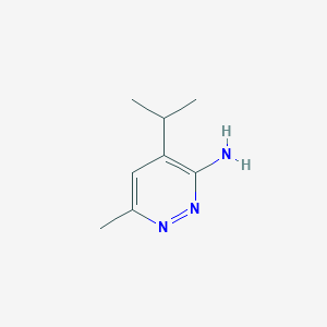 3-Pyridazinamine, 6-methyl-4-(1-methylethyl)-
