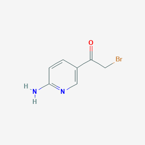B1500478 1-(6-Amino-3-pyridinyl)-2-bromo-ethanone CAS No. 765266-65-7