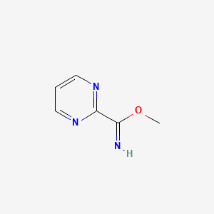 molecular formula C6H7N3O B1500481 Methyl pyrimidine-2-carboximidate CAS No. 57871-18-8