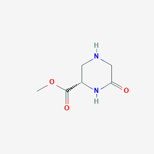 molecular formula C6H10N2O3 B1500484 (S)-methyl 6-oxopiperazine-2-carboxylate CAS No. 234109-21-8
