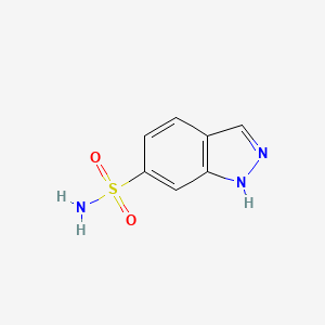 molecular formula C7H7N3O2S B1500505 1H-Indazole-6-sulfonamide CAS No. 6497-77-4