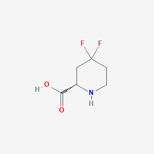 molecular formula C6H9F2NO2 B1500524 (2S)-4,4-difluoropiperidine-2-carboxylic acid CAS No. 403503-73-1