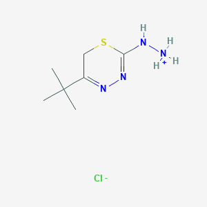 (E)-(5-tert-butyl-3,6-dihydro-1,3,4-thiadiazin-2-ylidene)hydrazine;hydrochloride