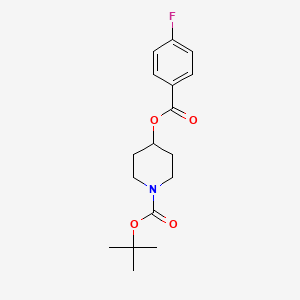 molecular formula C17H22FNO4 B1500566 tert-Butyl 4-((4-fluorobenzoyl)oxy)piperidine-1-carboxylate CAS No. 1065484-34-5
