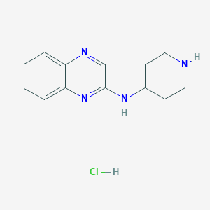 molecular formula C13H17ClN4 B1500576 N-(Piperidin-4-yl)quinoxalin-2-amine hydrochloride CAS No. 1185317-65-0