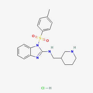 molecular formula C20H25ClN4O2S B1500578 Piperidin-3-ylmethyl-[1-(toluene-4-sulfonyl)-1H-benzoimidazol-2-yl]-amine hydrochloride CAS No. 1185308-14-8